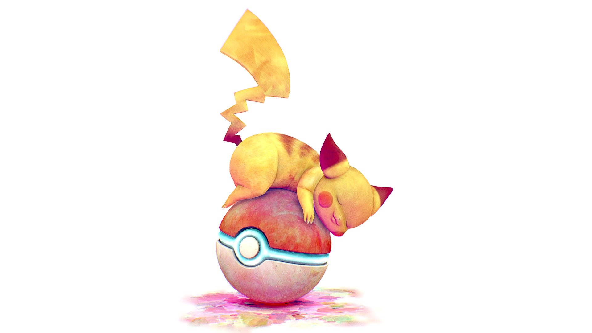 ArtStation - Sleepy Pikachu - Pokemon