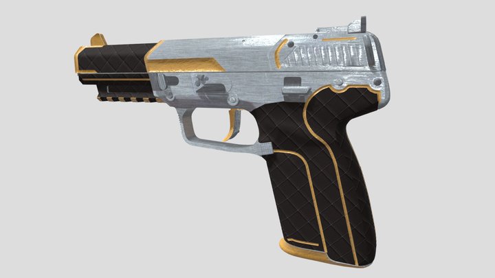 Weapon fiveseven + counter strike 2 sunny ore 3D Model