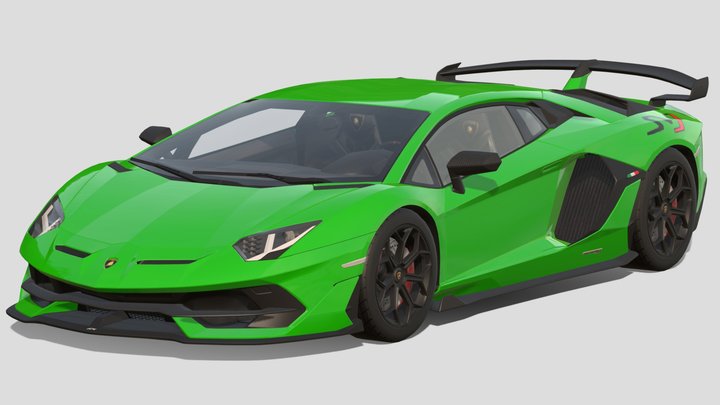 2019 Lamborghini Aventador SVJ – Free 3D Model STL
