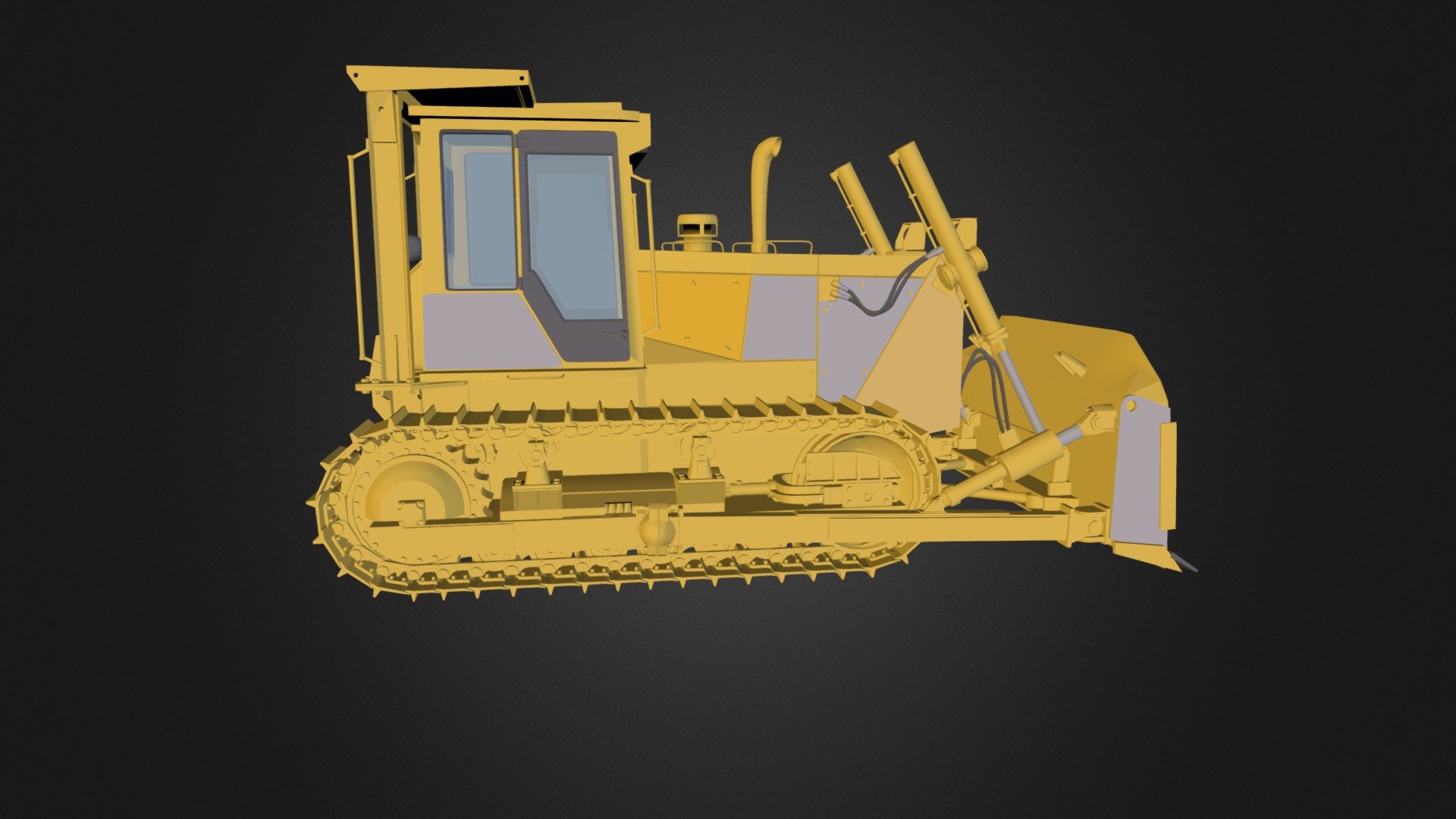 Bulldozer B10.zip - 3D Model By Camof [a69728d] - Sketchfab