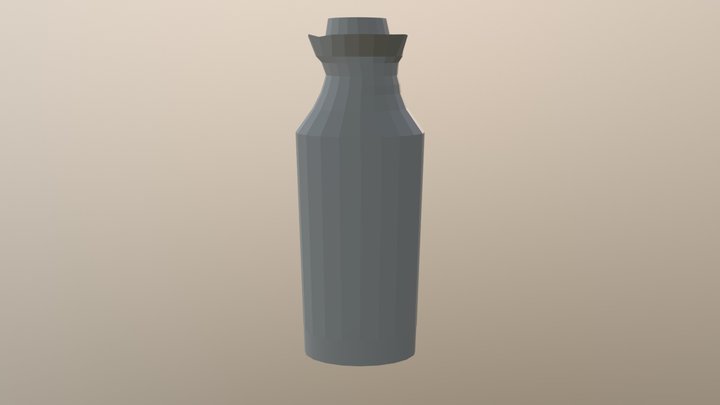 Milk Bottle H 3D Model
