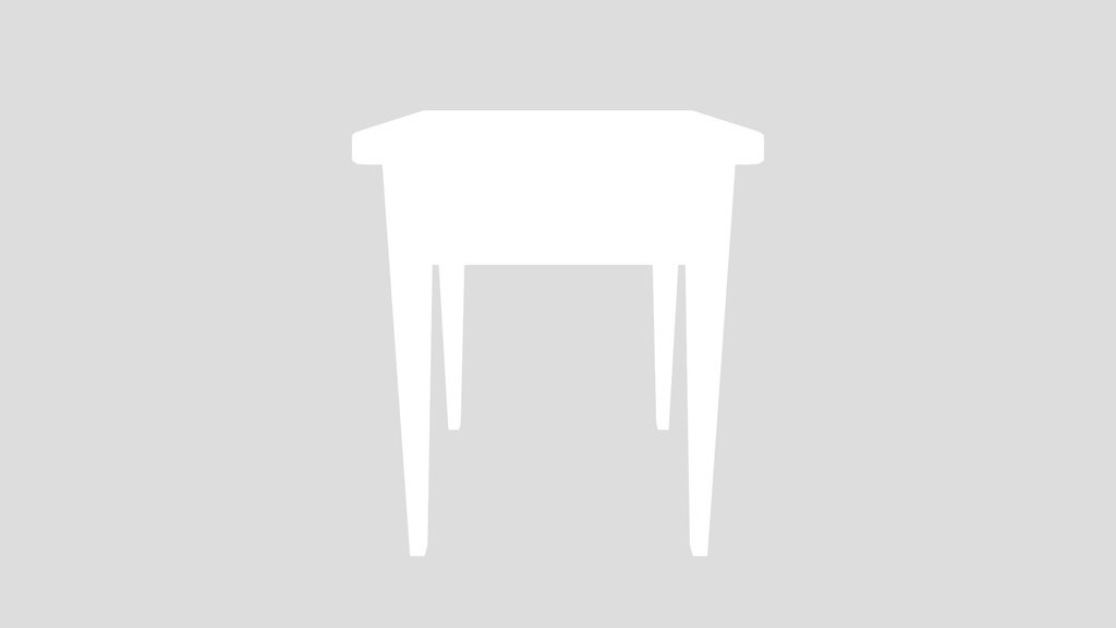 Painted Wooden Nightstand