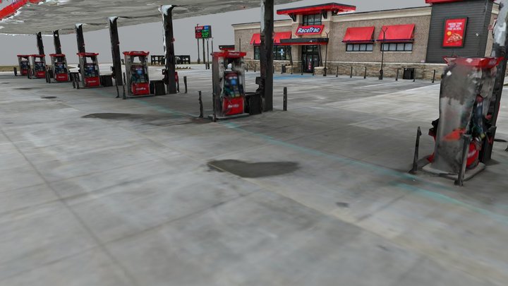 RaceTrac Gas Station 3D Model