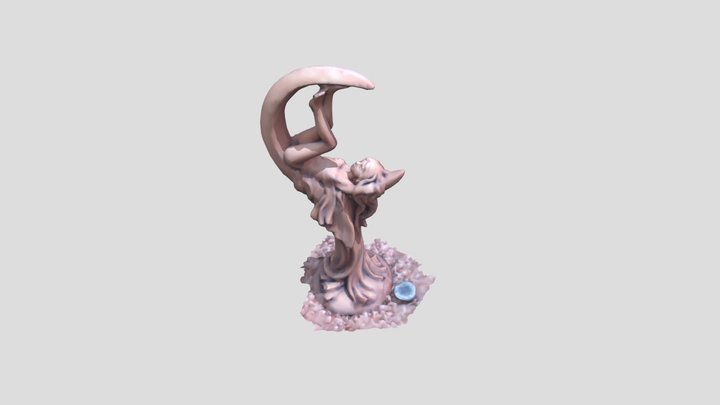 Garden fairy statue 3D Model