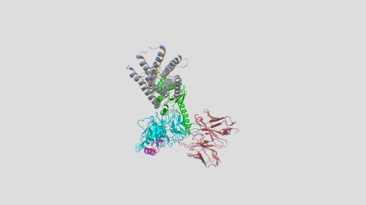 GPCR 6dde 3D Model