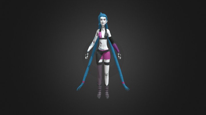 Jinx Character 3D Model