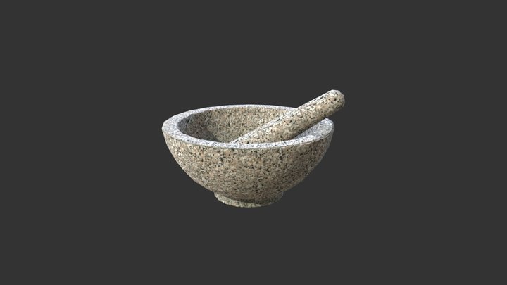 Mortar And Pestle 3D Model