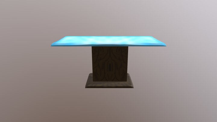 Mesa Rectangular 3D Model