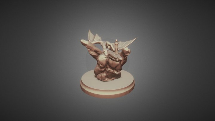 Gajia & Dragon v2 3D Model
