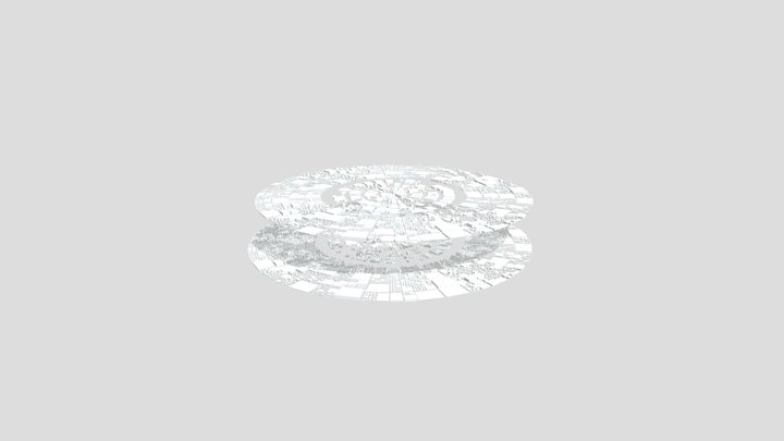 SCIFI ALIEN SPACESHIP DOME 3D Model
