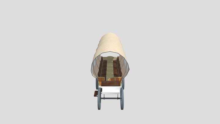 Covered Wagon 3D Model