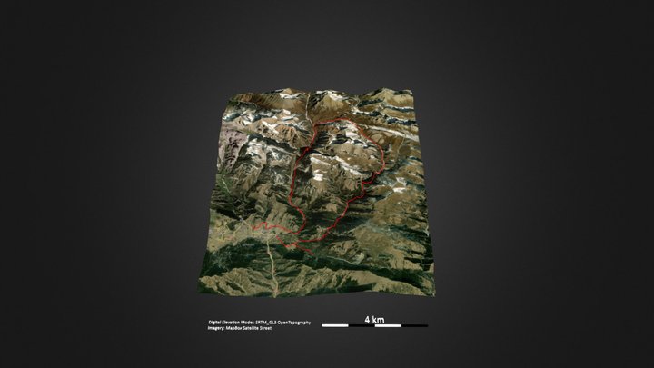 扎尕那转山 – Kostenloses 3D-Modell STL