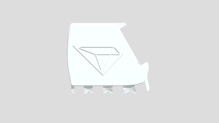 Palm Finger Cutouts Back 3D Model