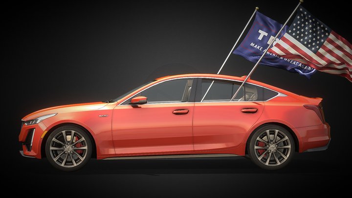 Cadillac CT5 - 2020 Animated 3D Model