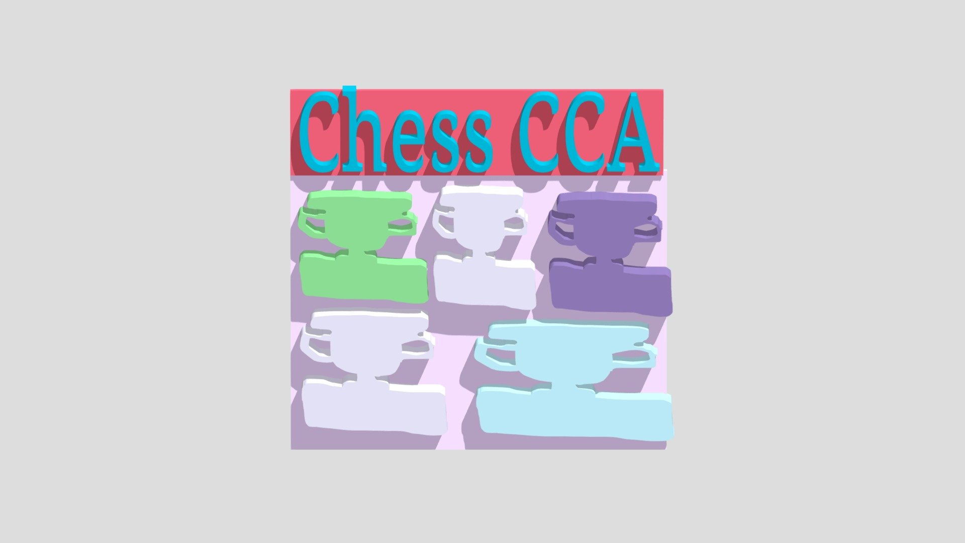 Chess Tropy Design By Rachel
