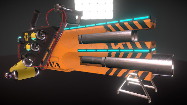Tesla Cannon 3D Model