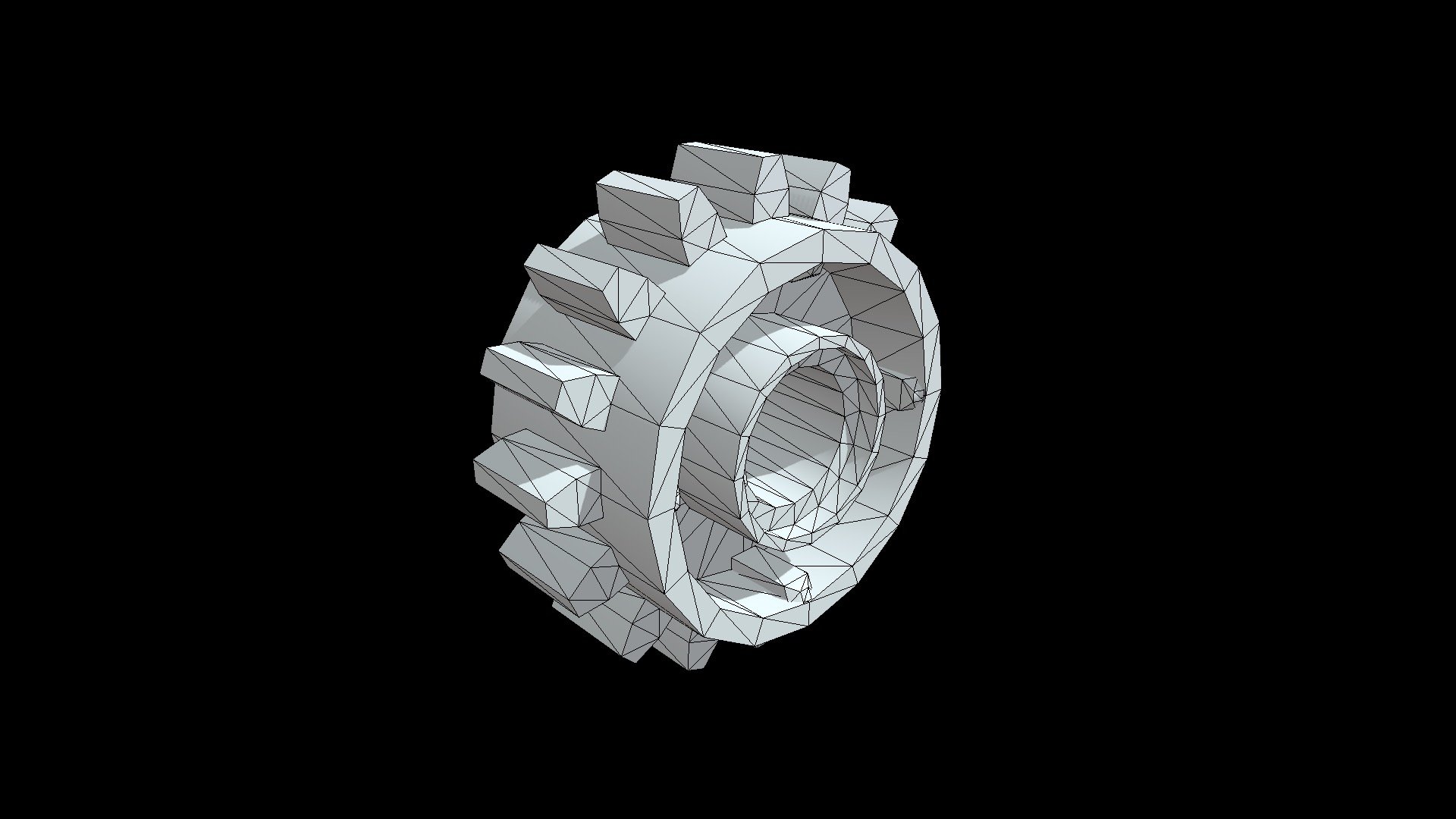 Gear 16 Tooth with Clutch on Both Sides — Sketchfab embed 3D viewer