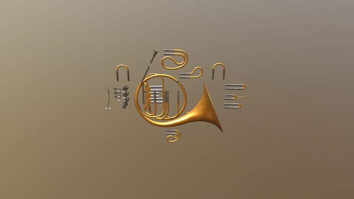 Horn Decompose 3D Model