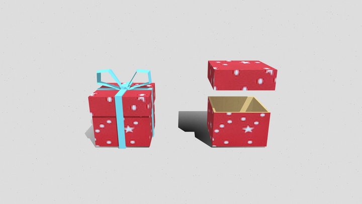 Chrismas Gift Box 3D Model