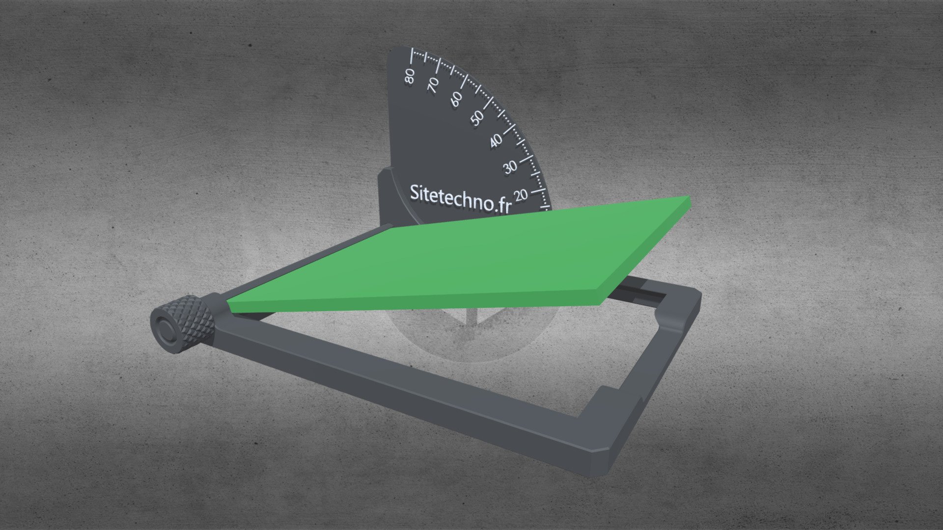 Banc d'adhérence pédagogique — Sketchfab embed 3D viewer