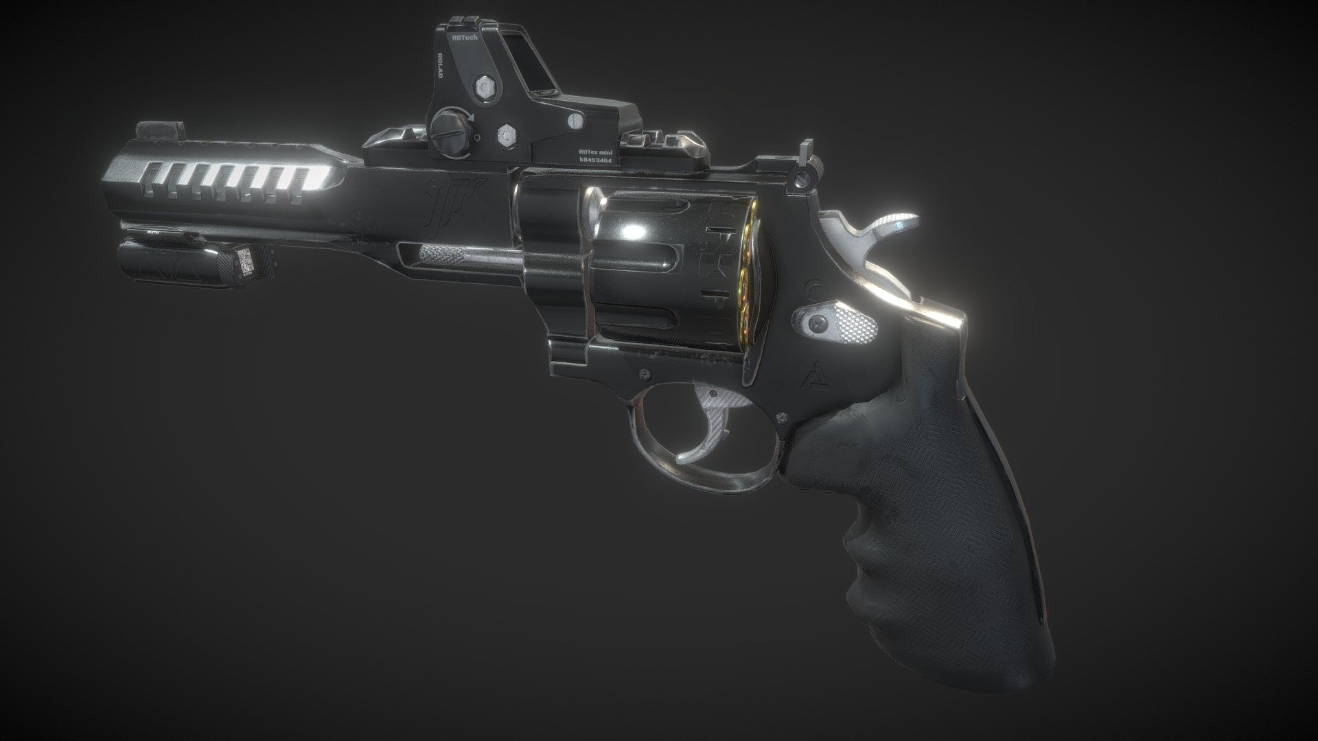 rewolwer - 3D model by RoiChan [a6a3ecf] - Sketchfab