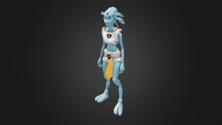 Sci-fi character 3D Model