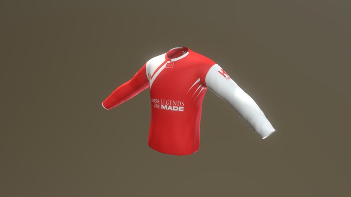 WTC24_shirt_redWhite 3D Model