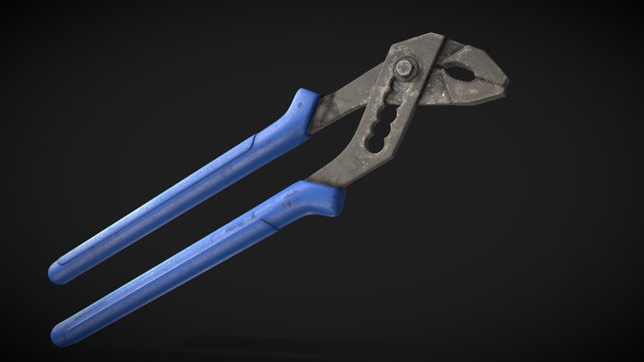 Alligator Wrench 3D Model