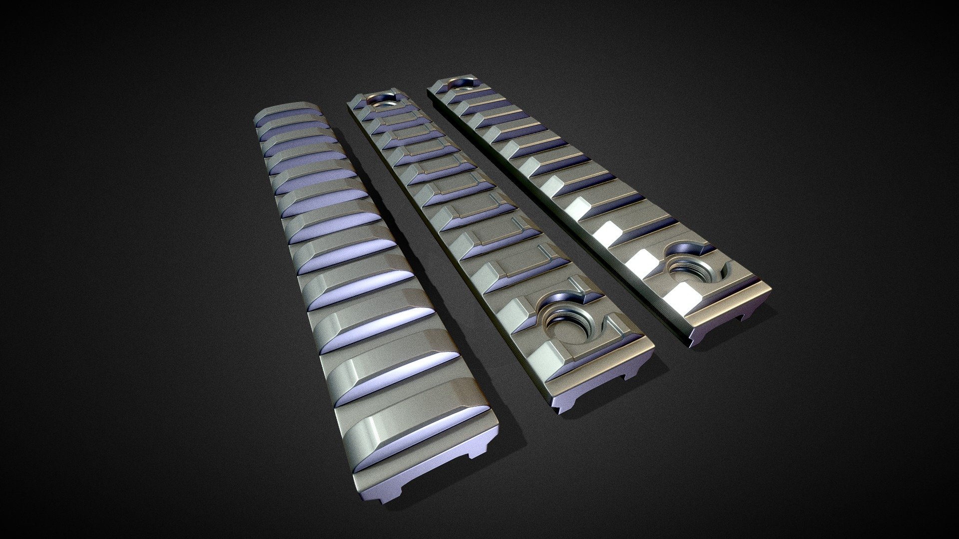 3D Picatinny Rails - High Poly - Buy Royalty Free 3D model by Boney ...