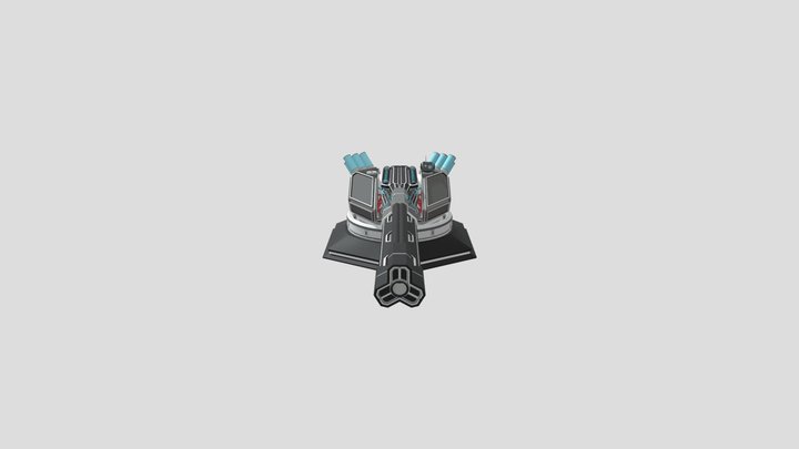 Railgun 3D Model