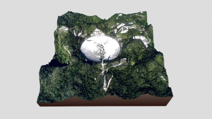 Arecibo Telescope - Collapsed 3D Model