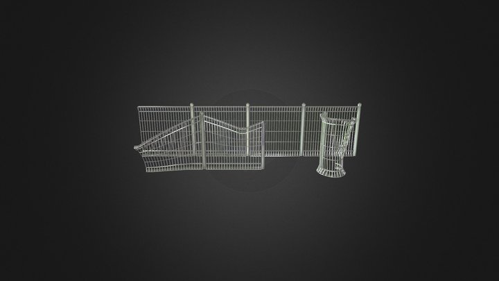 wire fence 3D Model