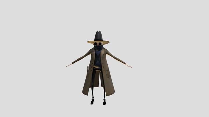Man in The Hat 3D Model