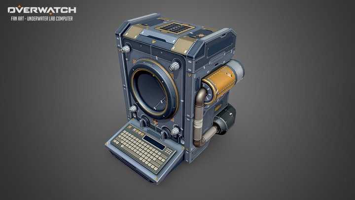 Overwatch - Underwater Lab Computer (Fan Art) 3D Model