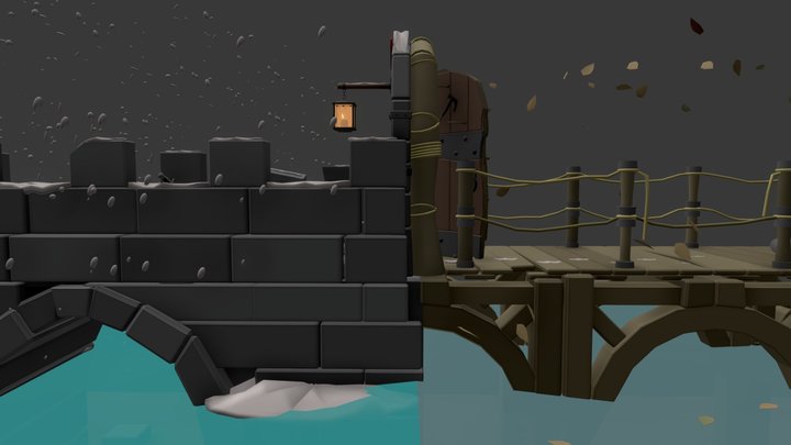 Portal time: Bridge 3D Model
