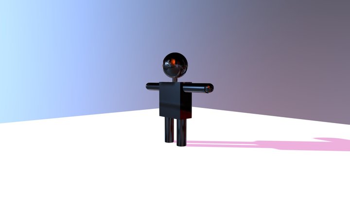 Robot / Metalic Man <reflective> 3D Model