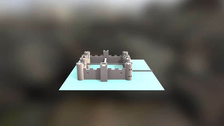 Castelo Bodian Trabalho 1 Representação 3D 3D Model