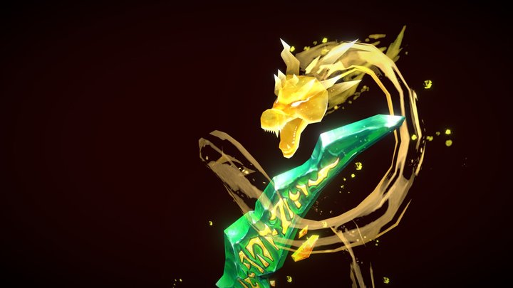 DAE - Weaponcraft - Dragonblade 3D Model