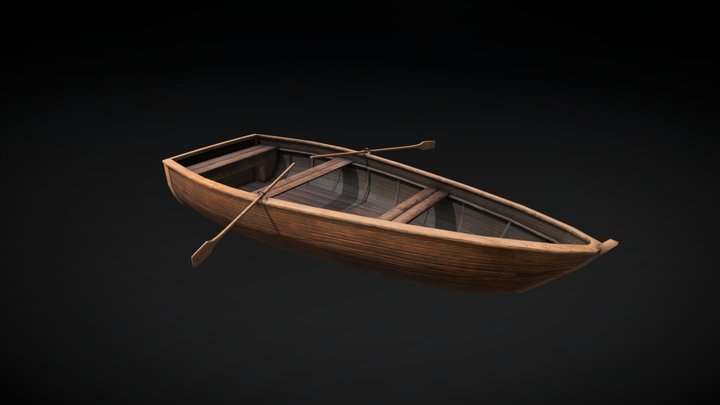 Wooden Boat Remake 3D Model