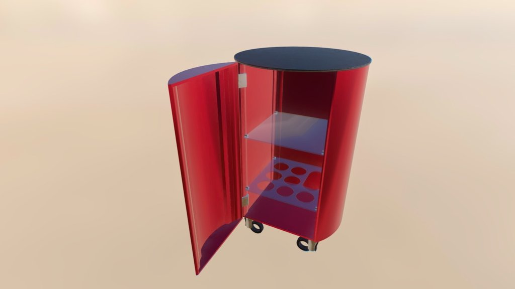 Mini Bar 3d Model By And7 [a6b274a] Sketchfab