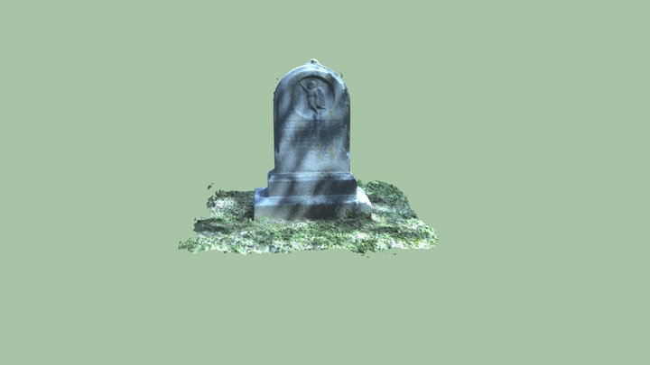 Marker for Flora Webb at Oakland Cemetery 3D Model