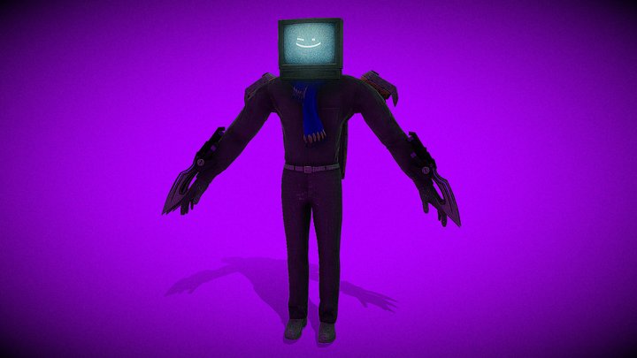 Tvman scarf 3D Model