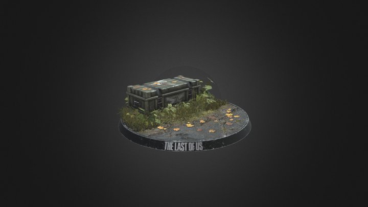 Abandoned Military Crate 3D Model