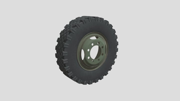 Wheel for zil or gaz 3D Model
