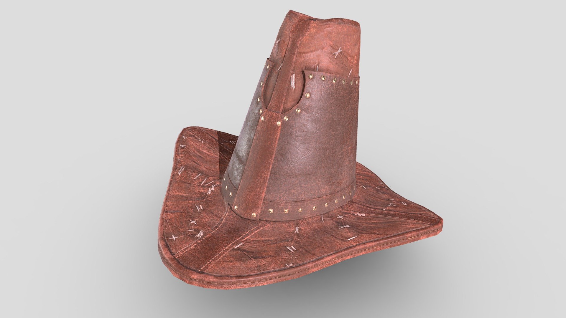 HAT - Witch Hunter Hat - PBR Game Ready