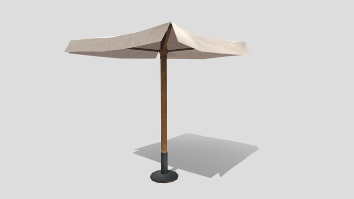 Prop Restaurant Umbrella 3D Model