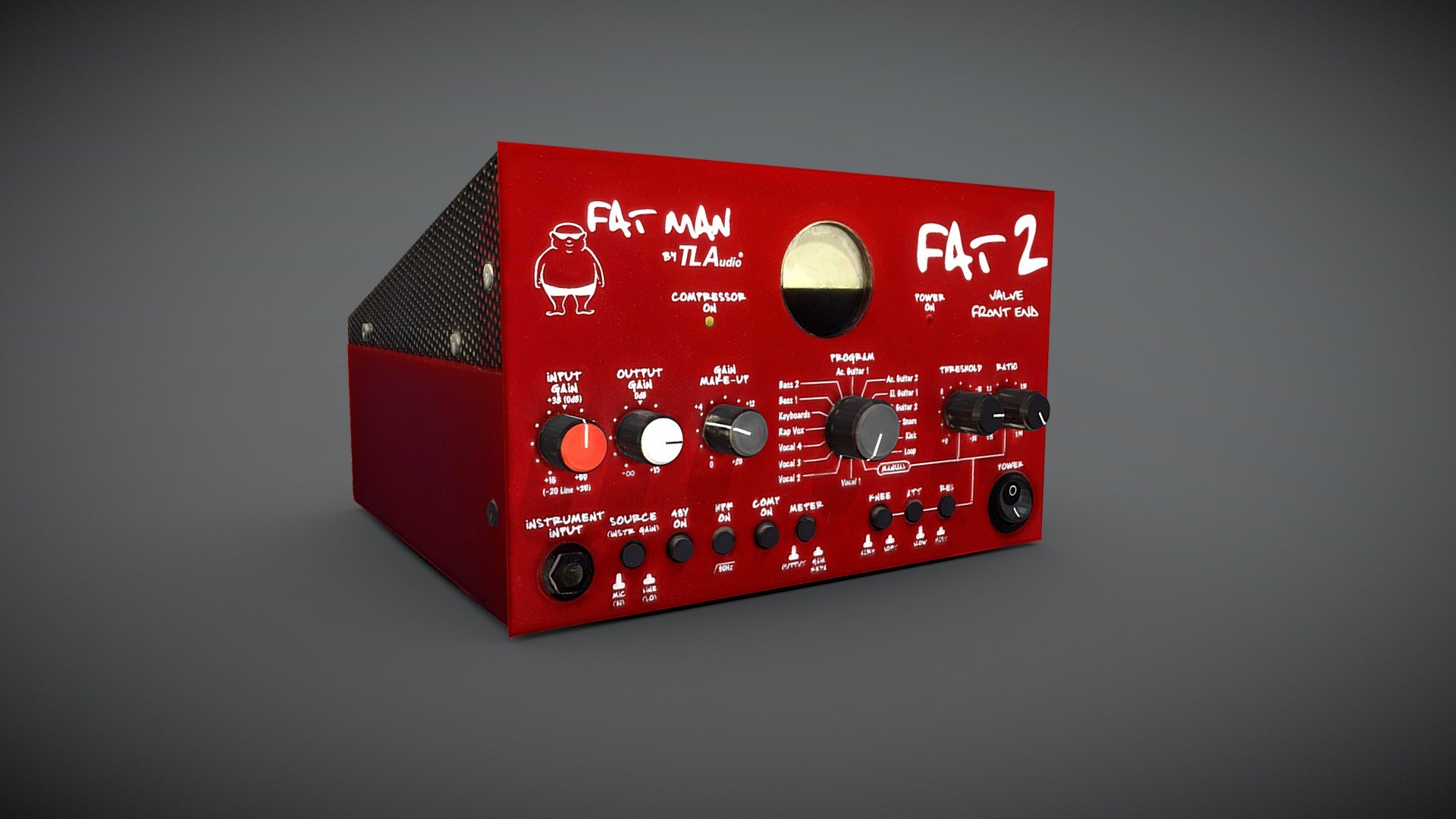 TL Audio / Fat 2 valve preamp compressor - Download Free 3D model by Lassi  Kaukonen (@thesidekick) [a6b5c0e]