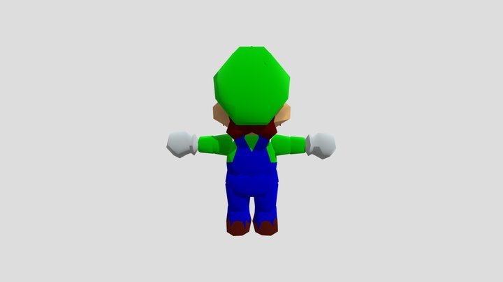 Luigi (Super Mario 64) 3D Model