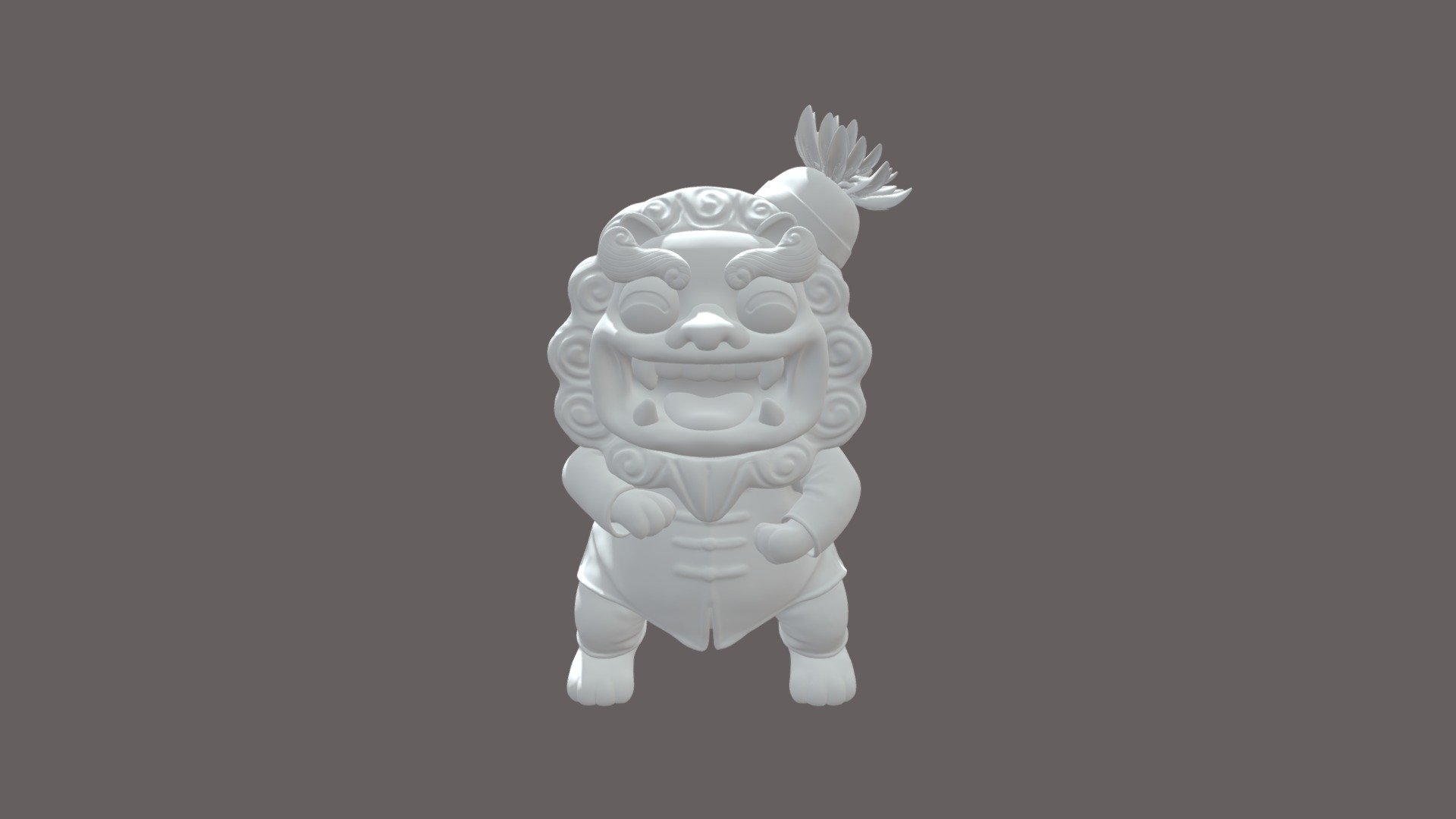 太极风狮爷 - 3D model by zhuyanji [a6b71aa] - Sketchfab
