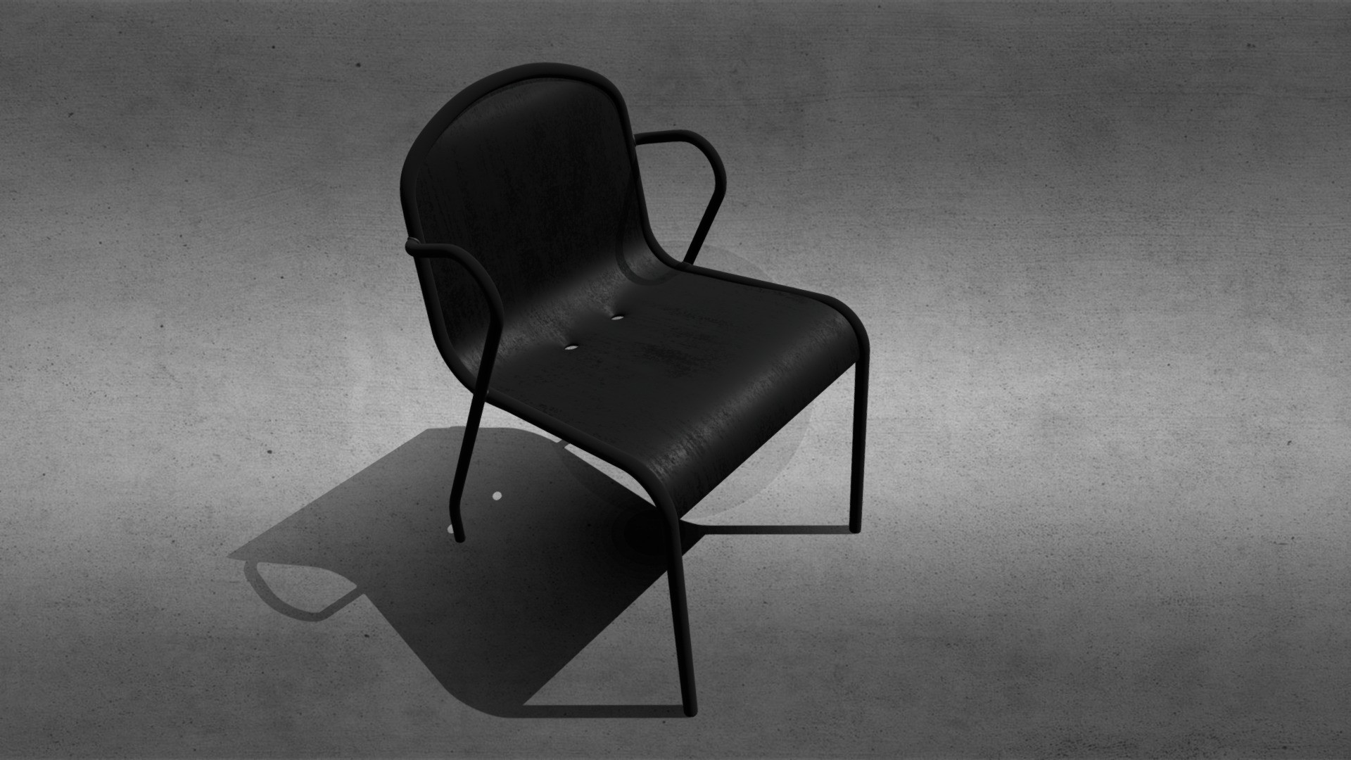 3D model IKEA – Tunholmen Chair – Silla - This is a 3D model of the IKEA - Tunholmen Chair - Silla. The 3D model is about a black chair on a grey surface.